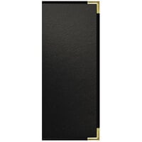 H. Risch, Inc. OM-PKT-3V Oakmont 4 1/4" x 11" Customizable 3 View Menu Cover