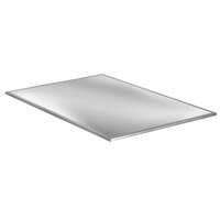 Eastern Tabletop ST5937ST Hub Buffet 31 7/16" x 22 1/4" x 3/4" Brushed Stainless Steel / Textured Laminate Reversible Drop-In Tile