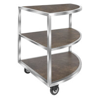 Eastern Tabletop ST5965RS Hub Buffet 31 1/2" x 44 1/2" x 33" 3 Reversible Shelf Corner Extension Table