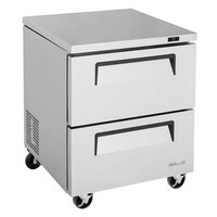 Turbo Air TUR-28SD-D2-N Super Deluxe 28" Undercounter Refrigerator with Two Drawers