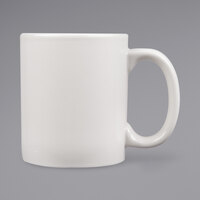 Tuxton BEM-1202 12 oz. Eggshell China C-Handle Mug - 6/Pack