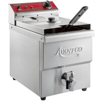 Avantco F200 15 lb. Medium-Duty Electric Countertop Fryer - 208-240V, 2700/3600W