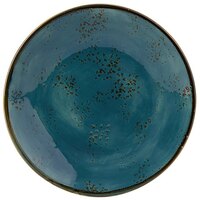 Tuxton GGE-003 TuxTrendz Artisan Geode Azure 7 1/4" China Plate   - 24/Case