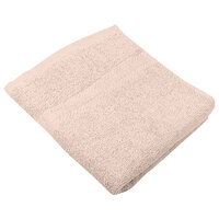 Monarch Brands True Colors 16" x 27" 100% Ring Spun Cotton Beige Hand Towel 3 lb. - 120/Case