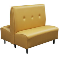 American Tables & Seating 30" Long Biltmore Standard Seat Double Deuce Three Button Pullover Back Booth - 48" High