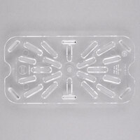 Cambro 40CWD135 Camwear 1/4 Size Clear Polycarbonate Drain Tray