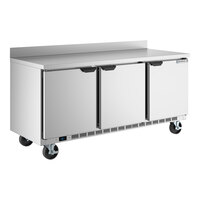 Beverage-Air WTR72AHC 72" Three Door Worktop Refrigerator