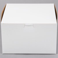 8" x 8" x 5" White Customizable Cake / Bakery Box - 100/Bundle