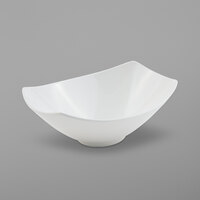 Bon Chef 2513PWHT Gondola 64 oz. White Sandstone Cast Aluminum Bowl