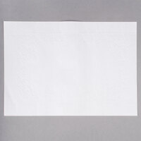 10" x 14" White Embossed Dubonnet Placemat   - 1000/Case