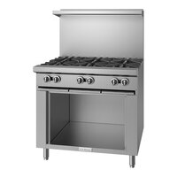 U.S. Range U36-6S Liquid Propane 6 Burner 36" Range with Cabinet Base - 156,000 BTU