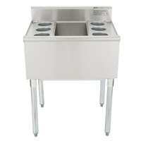 Eagle Group B2CT-18-7 24" Underbar Ice Bin/Cocktail Unit with 7 Circuit Cold Plate