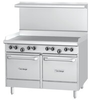 U.S. Range U48-G48SS Liquid Propane 48" Range with Manual Griddle Top and Cabinet Base - 72,000 BTU