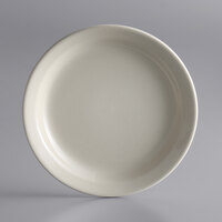 Libbey NR-6 Kingsmen White 6 1/2" Ultima Cream White Narrow Rim Round Stoneware Plate - 36/Case