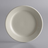 Libbey PWC-7 Princess White 7 1/8" Ultima Cream White Round Rolled Edge Stoneware Plate - 36/Case