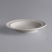 Libbey PWC-40 Princess White 22 oz. Ultima Cream White Rolled Edge Stoneware Pasta Bowl - 12/Case