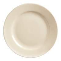 Libbey PWC-45 Princess White 10 1/2" Ultima Cream White Round Rolled Edge Stoneware Plate - 12/Case