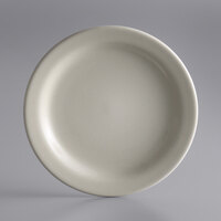 Libbey NR-5 Kingsmen White 5 1/2" Ultima Cream White Narrow Rim Round Stoneware Plate - 36/Case