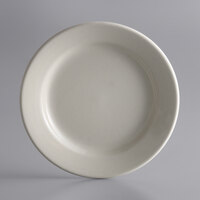 Libbey PWC-6 Princess White 6 5/8" Ultima Cream White Round Rolled Edge Stoneware Plate - 36/Case