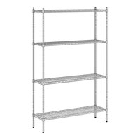 Regency Spec Line 14" x 48" x 74" NSF Stainless Steel 4-Shelf Kit