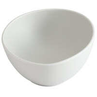 GET Enterprises B-2000-LG Riverstone 12 oz. Light Gray Irregular Round Matte Melamine Bowl - 12/Pack