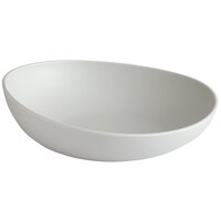 GET Enterprises B-4500-LG Riverstone 28 oz. Light Gray Irregular Round Matte Melamine Serving Bowl - 12/Pack