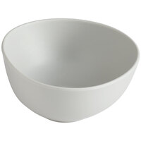 GET Enterprises B-1200-LG Riverstone 8 oz. Light Gray Irregular Round Matte Melamine Bowl - 24/Case