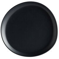 GET Enterprises CS-910-DG Riverstone 9" Dark Gray Irregular Round Matte Melamine Coupe Plate - 12/Pack