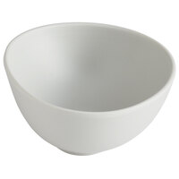 GET Enterprises B-500-LG Riverstone 3 oz. Light Gray Irregular Round Small Matte Melamine Bowl - 24/Case