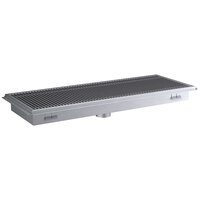 Regency 18" x 48" 14-Gauge Stainless Steel Floor Trough with Grate