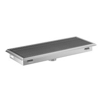 Regency FTG-1848 18" x 48" 14-Gauge Stainless Steel Floor Trough with Grate