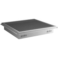 Regency 24" x 24" 14-Gauge Stainless Steel Floor Trough with Grate