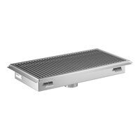 Regency FTG-1836 18" x 36" 14-Gauge Stainless Steel Floor Trough with Grate