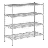 Regency 24" x 54" NSF Chrome 4-Shelf Kit with 54" Posts