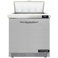 Continental Refrigerator SW32-N-8-FB 32" 1 Door Front Breathing Refrigerated Sandwich Prep Table