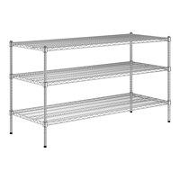 Regency 24" x 60" x 34" NSF Chrome 3-Shelf Kit