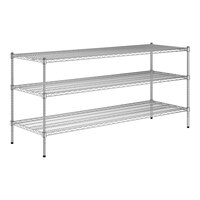 Regency 24" x 72" x 34" NSF Chrome 3-Shelf Kit