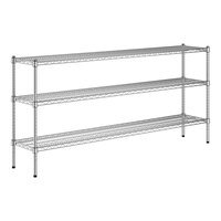 Regency 14" x 72" x 34" NSF Chrome 3-Shelf Kit