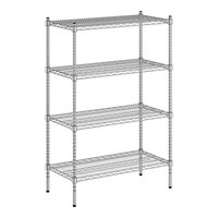 Regency 18" x 36" x 54" NSF Chrome 4-Shelf Kit