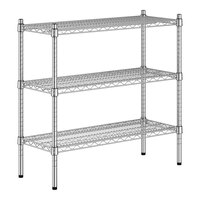 Regency 14" x 36" x 34" NSF Chrome 3-Shelf Kit