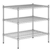 Regency 24" x 36" x 34" NSF Chrome 3-Shelf Kit