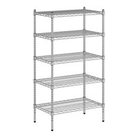 Regency 18" x 30" x 54" NSF Chrome 5-Shelf Kit
