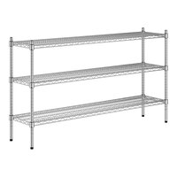 Regency 14" x 60" x 34" NSF Chrome 3-Shelf Kit