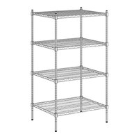 Regency 24" x 30" NSF Chrome 4-Shelf Kit with 54" Posts