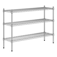 Regency 14" x 48" x 34" NSF Chrome 3-Shelf Kit