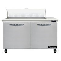 Continental Refrigerator SW48-N-10C 48" 2 Door Cutting Top Refrigerated Sandwich Prep Table