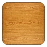 Lancaster Table & Seating 36" x 36" Laminated Square Table Top Reversible Walnut / Oak