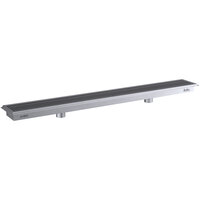 Regency 12" x 96" 14-Gauge Stainless Steel Floor Trough with Grate