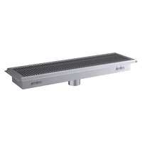 Regency 12" x 42" 14-Gauge Stainless Steel Floor Trough with Grate