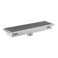 Regency 12" x 42" 14-Gauge Stainless Steel Floor Trough with Grate
